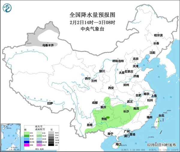                     湖北湖南等地有大雾 江南等地多阴雨                    1