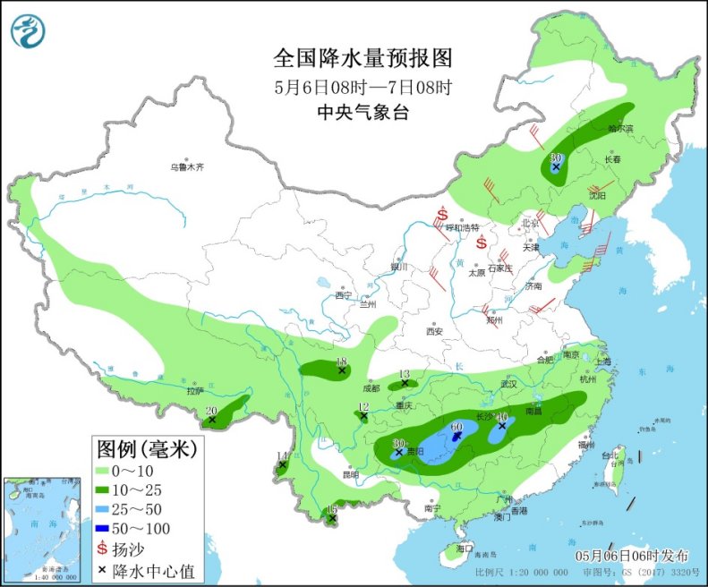                     南方雨水再度发力 北方连迎两轮升温高潮                    1