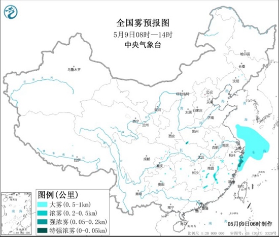                     大雾黄色预警！浙江江西福建局地有强浓雾 能见度不足200米                    1