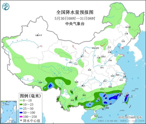                     华南将进入多雨时段局地大暴雨 北方大风天气再“上线”                    1