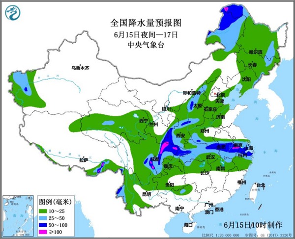                     今夜起中东部大范围降雨来袭 6省区雨势猛烈需防次生灾害                    1