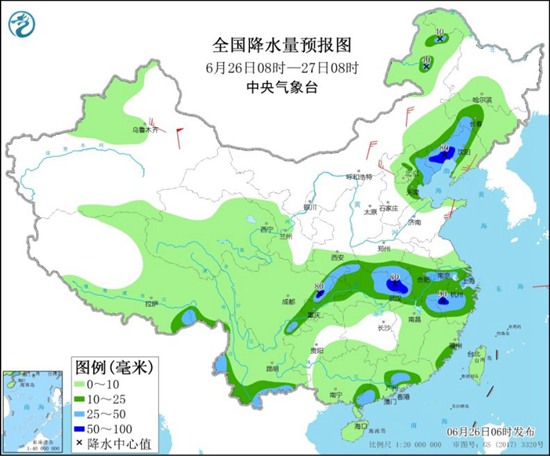                     长江中下游周末起降雨增强 北方高温再起                    1