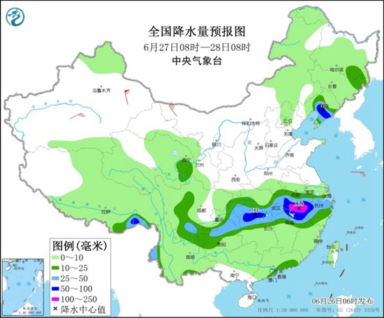                     长江中下游周末起降雨增强 北方高温再起                    2