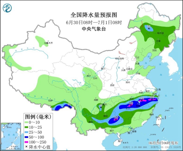                     明天南方强降雨范围达本次过程最大 华北东北多雷阵雨                    1