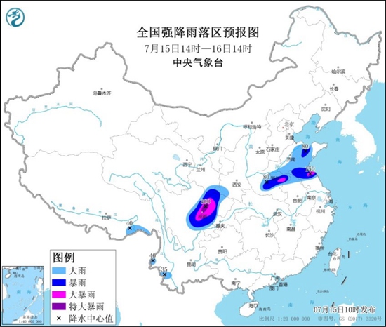                     预警升级！暴雨黄色预警：四川甘肃等9省区有大到暴雨                    1