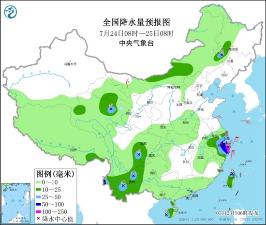                     台风“烟花”致华东沿海强风雨 西北华南高温持续                    2