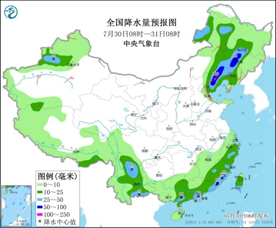                     强降雨转移至东北 西南地区东部高温持久                    1