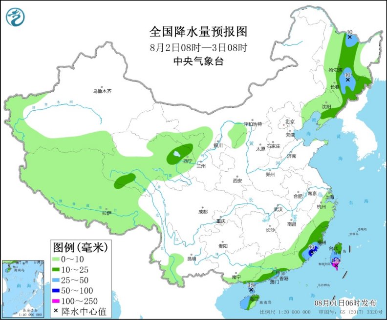                     东北等地有较强降雨 西南江南高温持续                    2