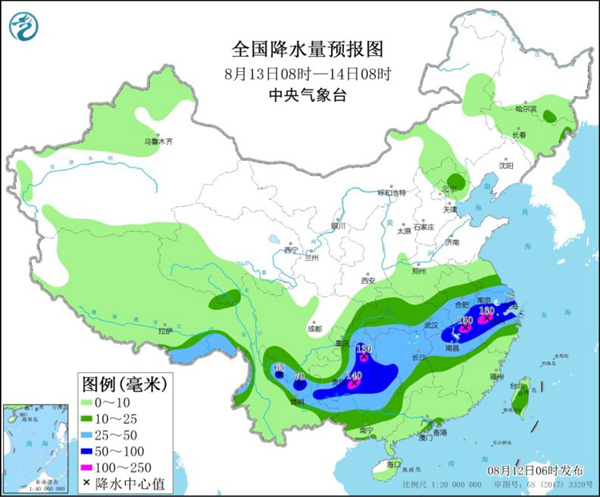                     长江中下游将进入此轮降水最强时段 超5省区市有暴雨现身                    2