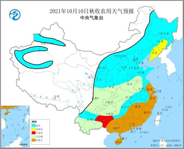                     10月10日后秋收区天气转好 各地抓紧时机抢收保种                    2